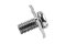 [E] น็อตยึดสายไฟ สแตนเลสชุบนิกเกิ้ล M5x10 mm พร้อมแหวนทรงสี่เหลี่ยม ขนาด 12x12 mm